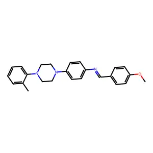 N-((4-Methoxyphenyl)methylene)-4-(4-(2-methylphenyl)-1-piperazinyl)benzenamine structure