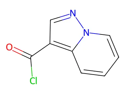 Pyrazolo[1,5-a]pyridine-3-carbonyl chloride structure