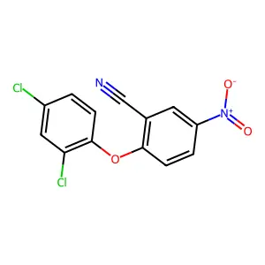 Benzonitrile, 2-(2,4-dichlorophenoxy)-5-nitro- structure