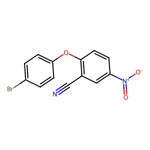 Benzonitrile, 2-(4-bromophenoxy)-5-nitro- structure