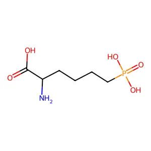 6-膦酰基正亮氨酸 structure