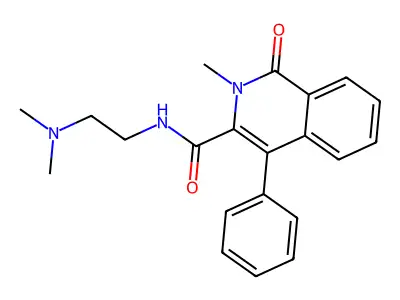 3-Isoquinolinecarboxamide, 1,2-dihydro-N-(2-(dimethylamino)ethyl)-2-methyl-1-oxo-4-phenyl- structure