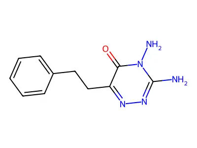 3,4-Diamino-6-(2-phenylethyl)-4,5-dihydro-1,2,4-triazin-5-one structure