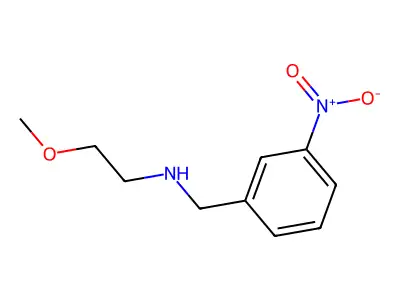 (2-Methoxyethyl)[(3-nitrophenyl)methyl]amine structure