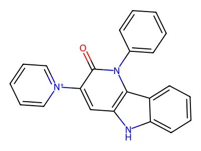 1-(2-oxo-1-phenyl-2,5-dihydro-1H-pyrido[3,2-b]indol-3-yl)pyridinium structure