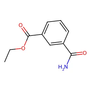 Benzoic acid, 3-(aminocarbonyl)-, ethyl ester structure