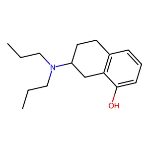 8-羟基-2-(二正丙氨基)四氢萘 structure