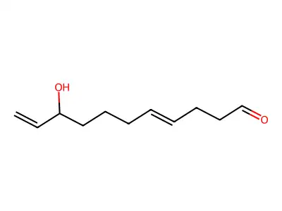 9-Hydroxy-4,10-undecadienal structure