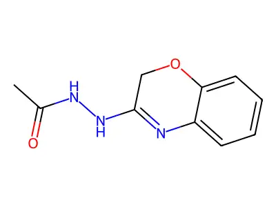 N-(2H-1,4-Benzoxazin-3-yl)ethanehydrazonic acid structure