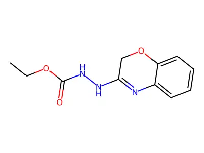 Hydrazinecarboxylic acid, 2-(2H-1,4-benzoxazin-3-yl)-, ethyl ester structure