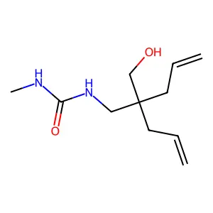 Urea, N-(2-(hydroxymethyl)-2-(2-propenyl)-4-pentenyl)-N'-methyl- structure