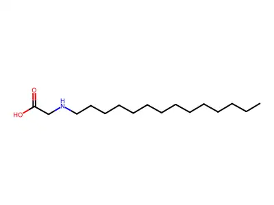 Glycine, N-tetradecyl- structure
