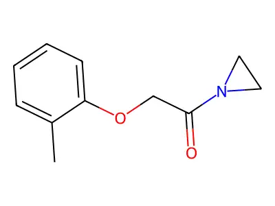 Aziridine, 1-((o-tolyloxy)acetyl)- structure
