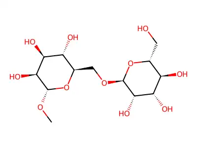 Methyl 6-O-mannopyranosylmannopyranoside structure