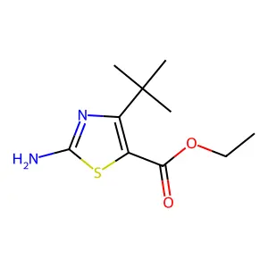 Ethyl 2-amino-4-tert-butyl-1,3-thiazole-5-carboxylate structure