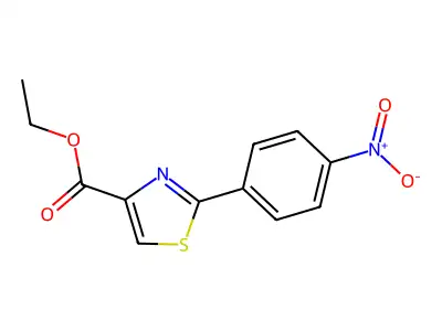 Ethyl 2-(4-nitrophenyl)thiazole-4-carboxylate structure