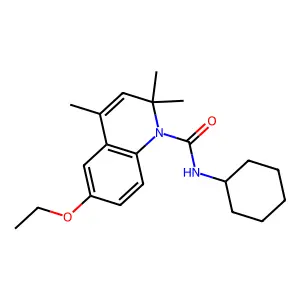 N-cyclohexyl-6-ethoxy-2,2,4-trimethylquinoline-1(2H)-carboxamide structure