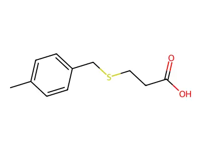 3-(4-Methyl-benzylsulfanyl)-propionic acid structure