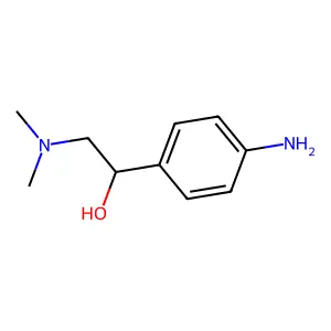 Benzyl alcohol, p-amino-alpha-((dimethylamino)methyl)- structure