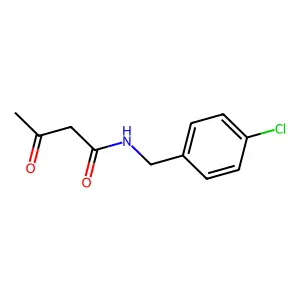 N-(4-Chlorobenzyl)-3-oxobutanamide structure
