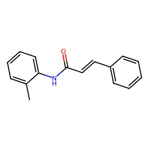 N-(2-methylphenyl)-3-phenylprop-2-enamide structure