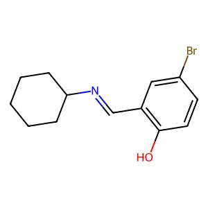 4-Bromo-6-[(cyclohexylamino)methylidene]cyclohexa-2,4-dien-1-one structure