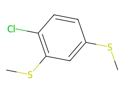 2,4-Bis-(methylthio)-1-chlorobenzene structure
