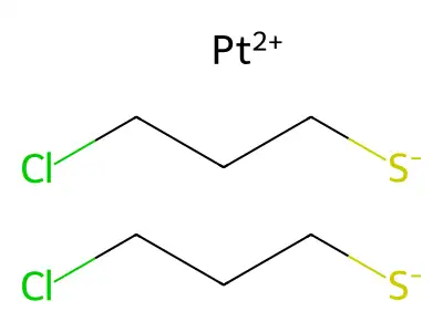 3-Chloro-1-propanethiol, platinum(2+) salt structure