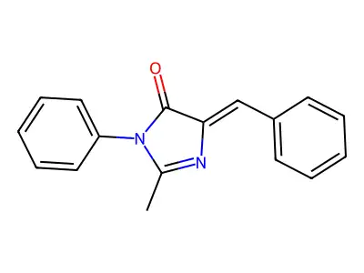 5-Benzylidene-2-methyl-3-phenylimidazol-4-one structure