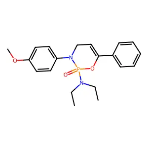 N,N-diethyl-3-(4-methoxyphenyl)-2-oxo-6-phenyl-4H-1,3,2 structure