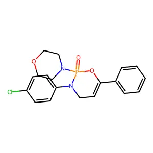 3-(4-chlorophenyl)-2-morpholin-4-yl-6-phenyl-4H-1,3,2 structure