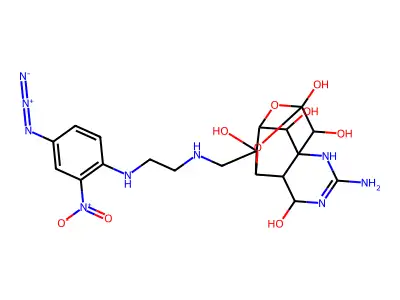 ((2-Nitro-4-azidophenyl)ethylenediamine)tetrodotoxin structure