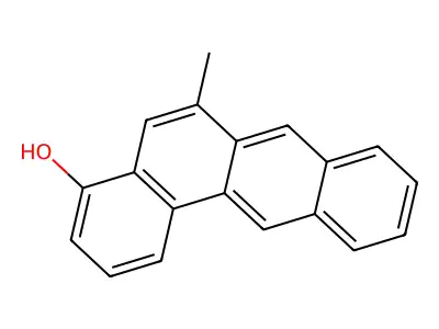 4-Hydroxy-6-methylbenz(a)anthracene structure
