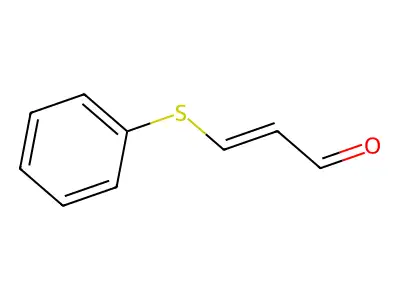 2-Propenal, 3-(phenylthio)- structure