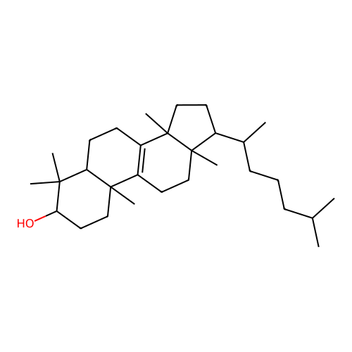 二氢羊毛甾醇 structure