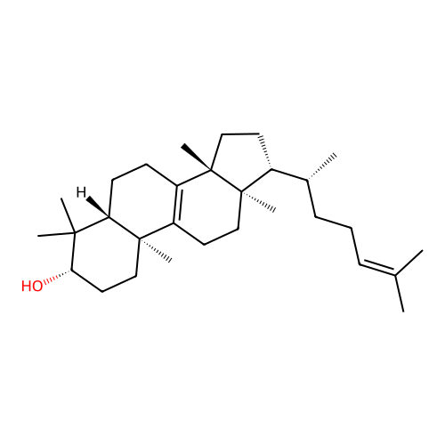 羊毛固醇 structure