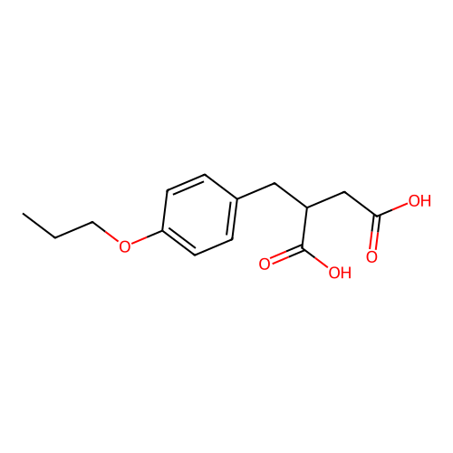 2-(4-Propoxybenzyl)butanedioic acid structure