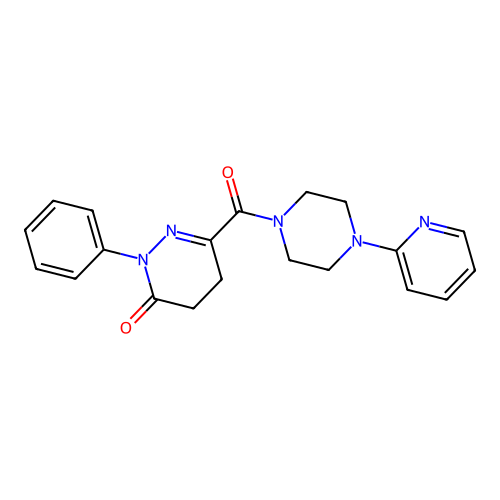 2-phenyl-6-(4-pyridin-2-ylpiperazine-1-carbonyl)-4,5-dihydropyridazin-3-one structure