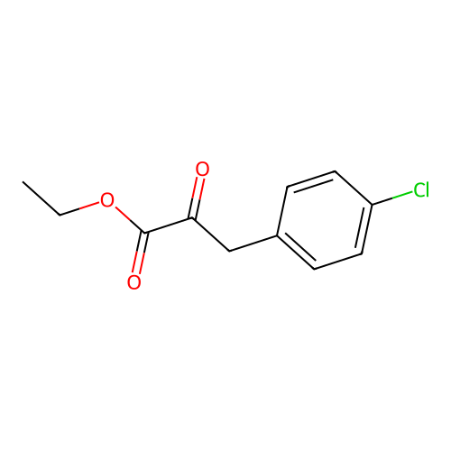 Ethyl 3-(4-chlorophenyl)-2-oxopropanoate structure