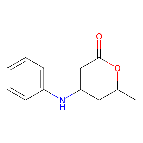 2H-Pyran-2-one, 5,6-dihydro-6-methyl-4-(phenylamino)- structure