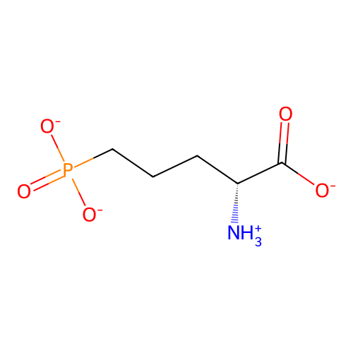 (2R)-2-azaniumyl-5-phosphonatopentanoate structure