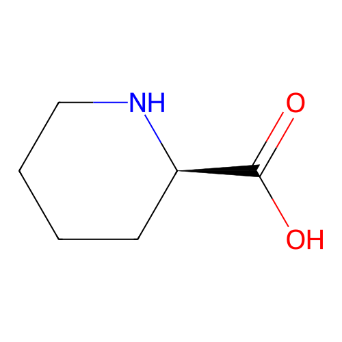 Pipecolic acid, (+)- structure