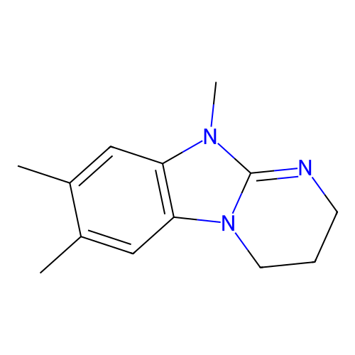 7,8,10-trimethyl-3,4-dihydro-2H-pyrimido[1,2-a]benzimidazole structure