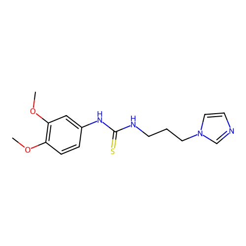 1-(3,4-Dimethoxyphenyl)-3-[3-(1h-Imidazol-1-Yl)propyl]thiourea structure