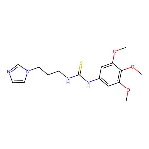 1-(3-(1H-Imidazol-1-yl)propyl)-3-(3,4,5-trimethoxyphenyl)thiourea structure