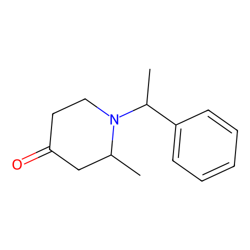 2-Methyl-1-(1-phenylethyl)piperidin-4-one structure