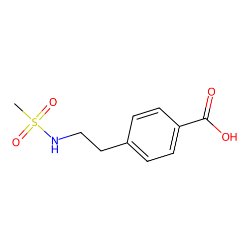 4-(2-Methanesulfonamidoethyl)benzoic acid structure
