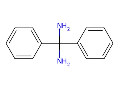 Methanediamine, 1,1-diphenyl- structure
