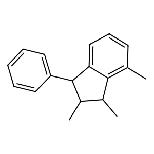 2,3,4-trimethyl-1-phenyl-2,3-dihydro-1H-indene structure