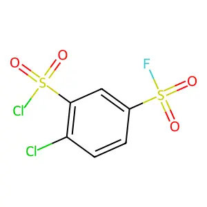 4-Chloro-3-(chlorosulfonyl)benzene-1-sulfonyl fluoride structure